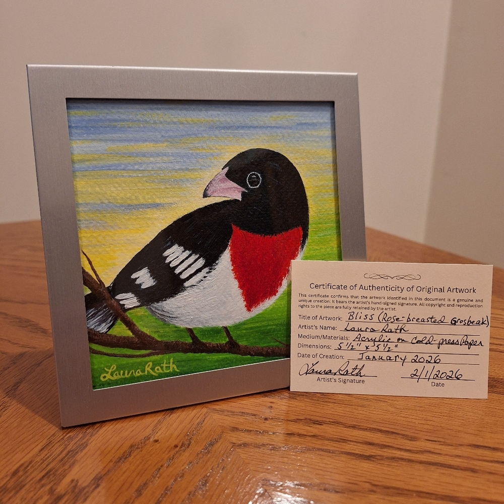 "Bliss" Hand-painted Acrylic Painting - Picture 10 of 16